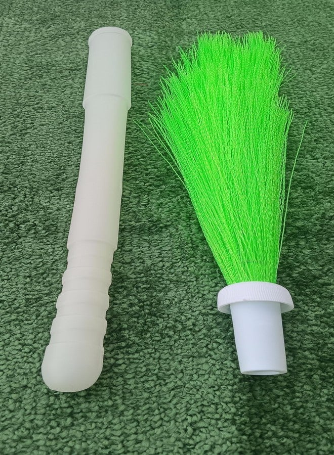 XY DECOR مكنسة بلاستيكية رطبة وجافة/جادو - مثالية لتنظيف الأرضيات، قابلة للطي/للسفر - 39 بوصة (عبوة من قطعتين) (أزرق، أخضر) - Image 5